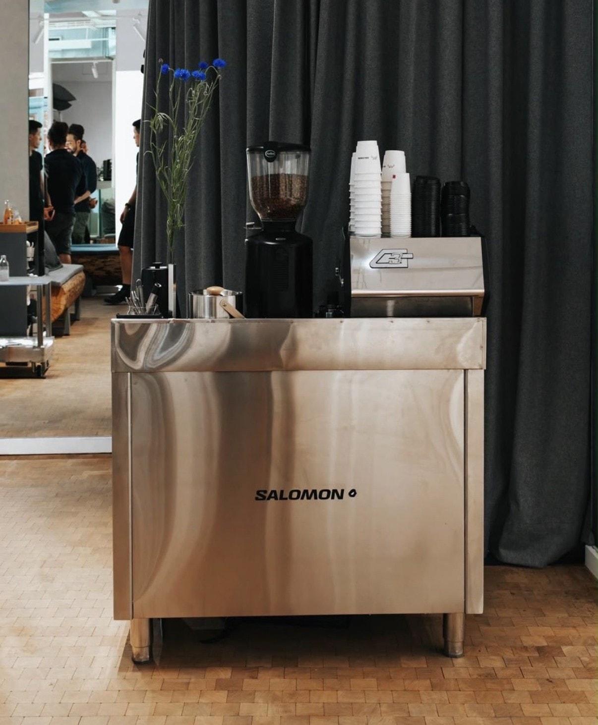 Bar café inox personnalisé Salomon